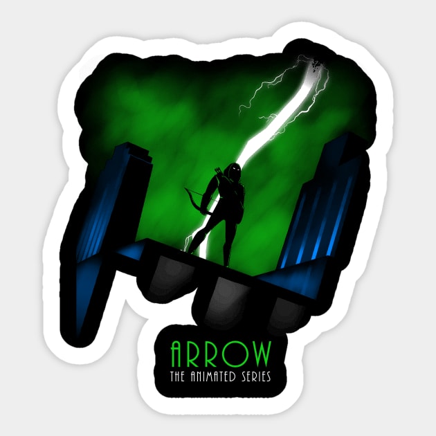 Arrow The Animated Series Sticker by TeeKetch